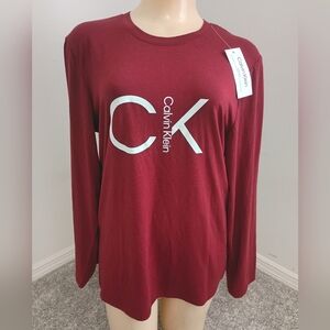 🔥BNWT Calvin Klein Long Sleeve Graphic Shirt Size Small